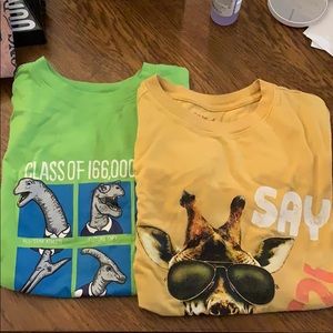 BUNDLE Boys Size Large Cat & Jack Graphic Shirt